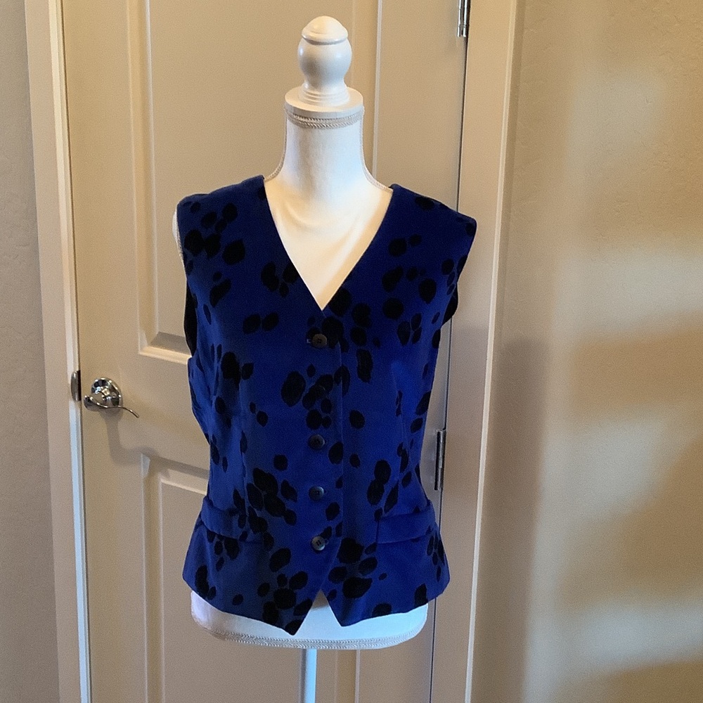 ESCADA Couture Dalmatian Print Vest L